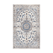 Cam Rugs: A cream handmade Nain wool area rug, with a traditional floral motif design. 