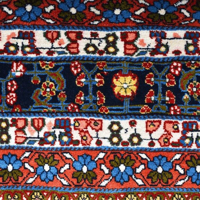 Authentic Persian Kashkoli 6'5" X 10' Hand-Knotted Black Wool Rug