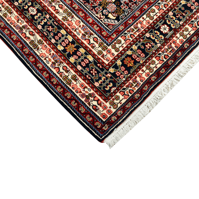 Authentic Persian Kashkoli 6'5" X 10' Hand-Knotted Red Wool Rug