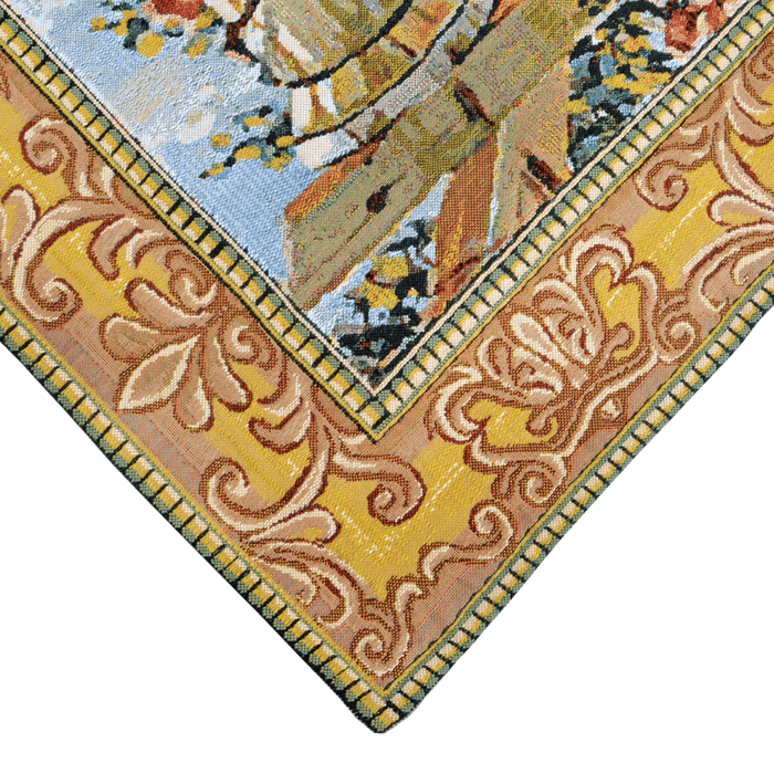 Flemish 4'2" x 5'3" Multi Tapestry 237