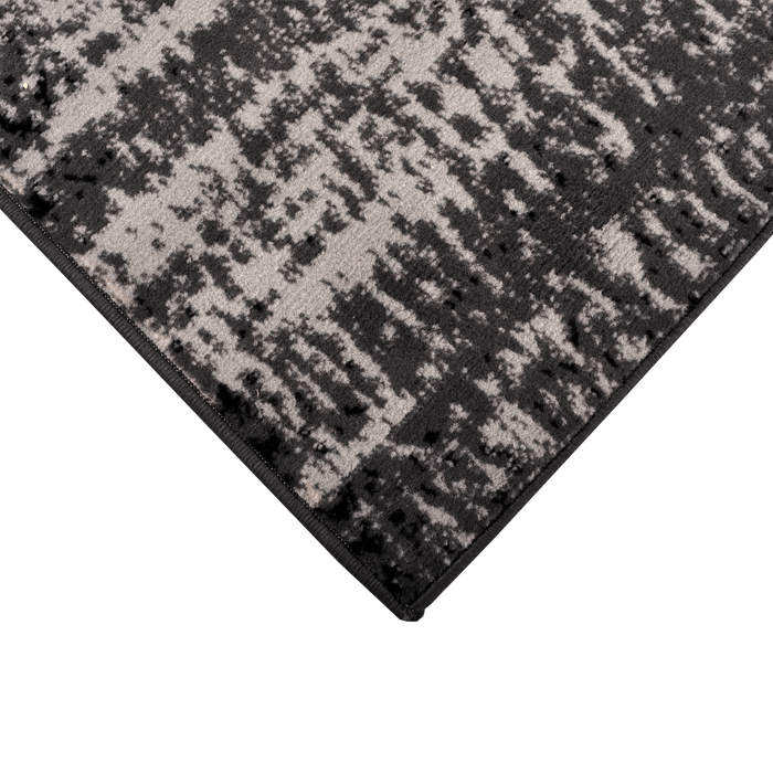Amelie Black Abstract Rug