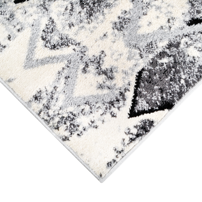 Parklane Black and White Abstract Rug