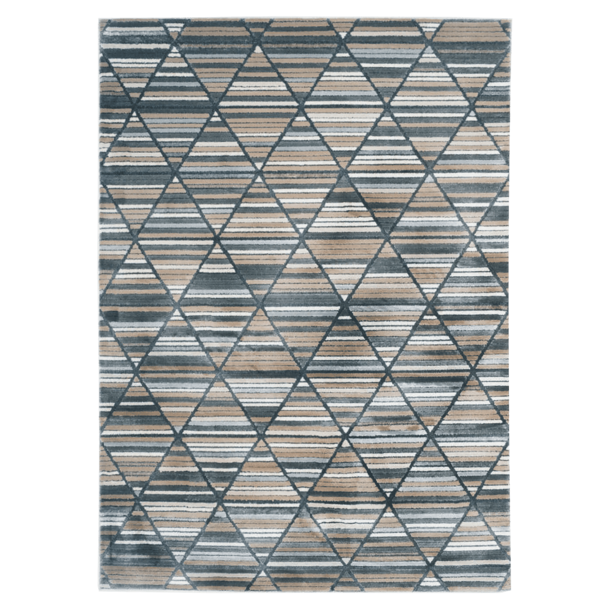 Annex Triangle Grey Area Rug — Cam Rugs