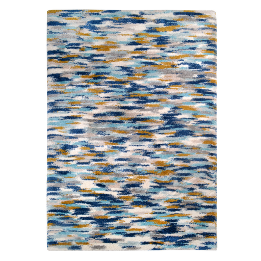 CamRugs.Ca blue abstract shag area rug.