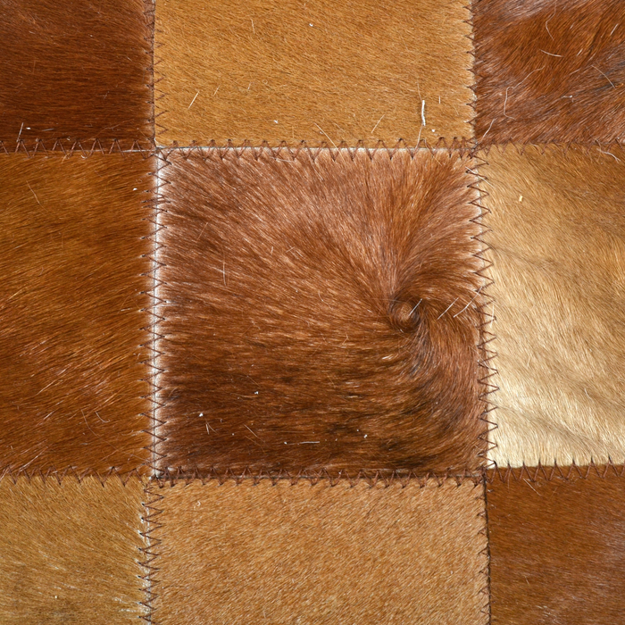 Naturals Collection Vintage 4'5 X 6'5" Brown Cowhide Area Rug