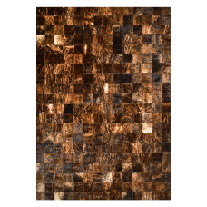 Naturals Collection Vintage 4'5" X 6'5" Brown Cowhide Area Rug
