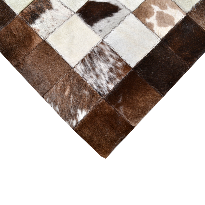 Naturals Collection Vintage 4'5" X 6'5" Brown Cowhide Area Rug