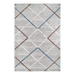 CamRugs.Ca grey modern geometric area rug, made from recycled materials.