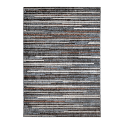 CamRugs.Ca blue modern area rug, made from recycled materials.
