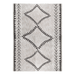 CamRugs.Ca grey geometric area rug, made from recycled materials.