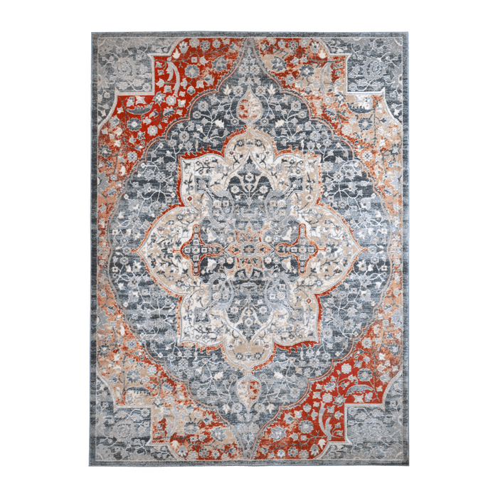 CamRugs.Ca multi-colour distressed traditional area rug.