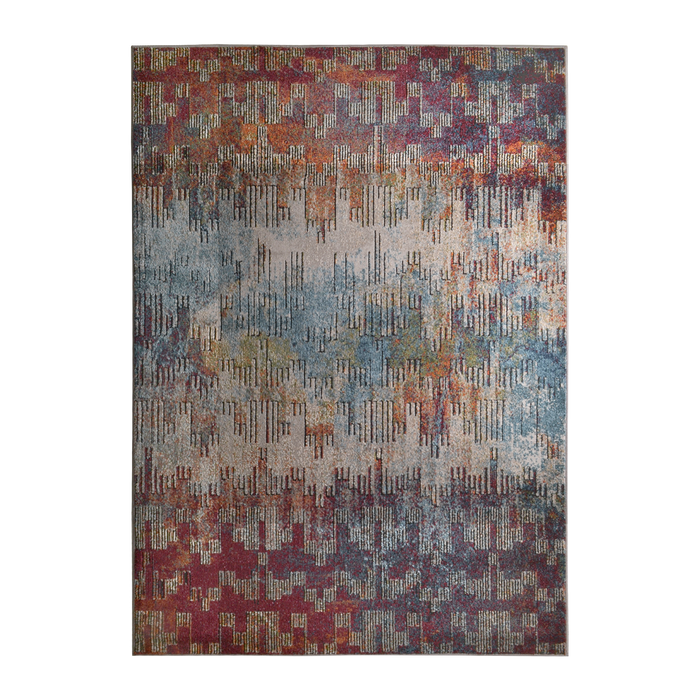 CamRugs.Ca multi-colour distressed abstract area rug.