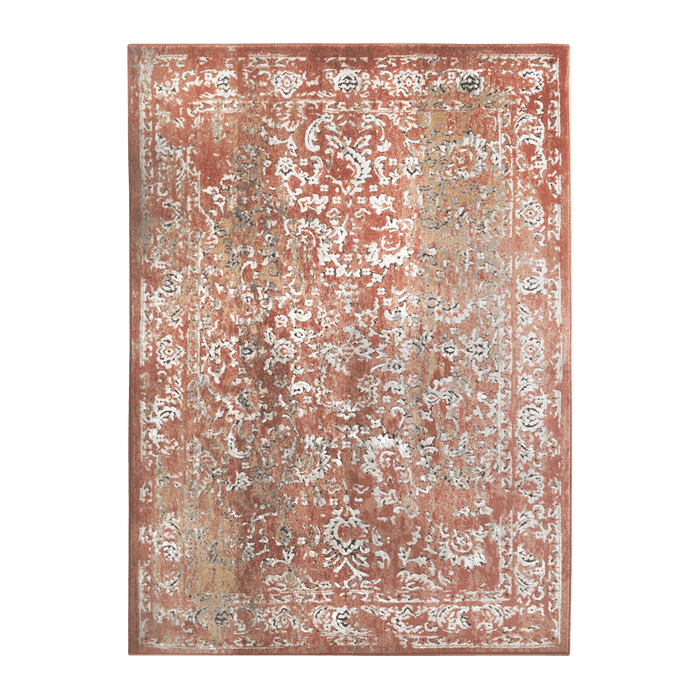 CamRugs red distressed traditional area rug.