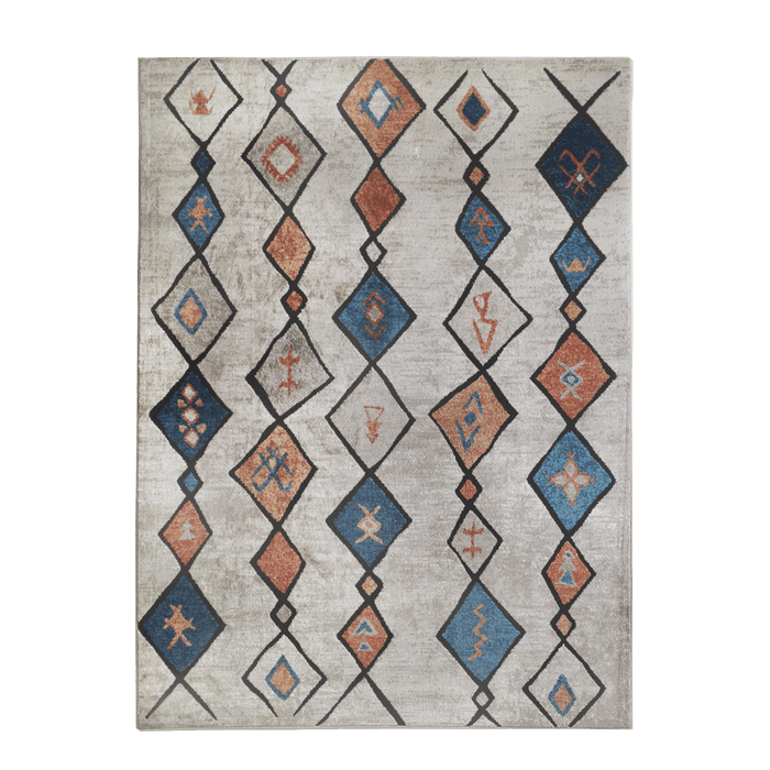 CamRugs multi-colour geometric area rug.