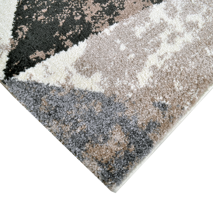Super Soft Grey Abstract Rug