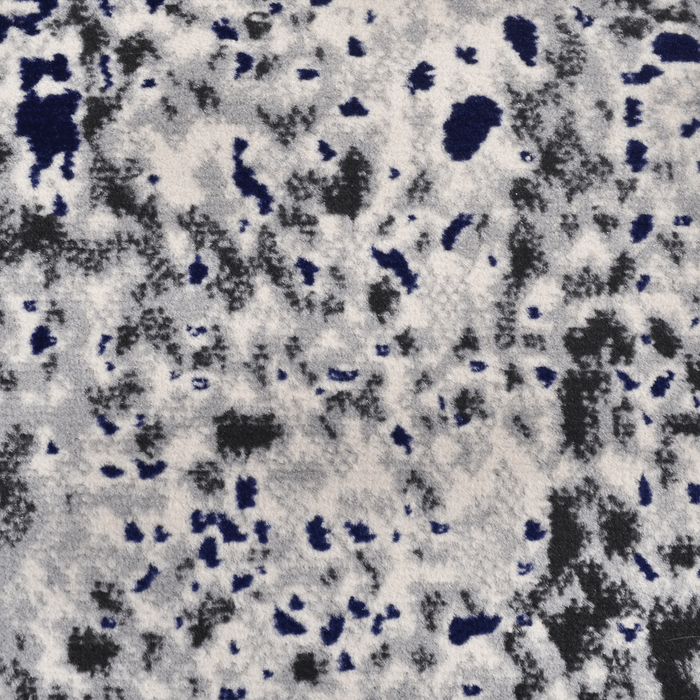 Amelie Grey | Blue Abstract Rug