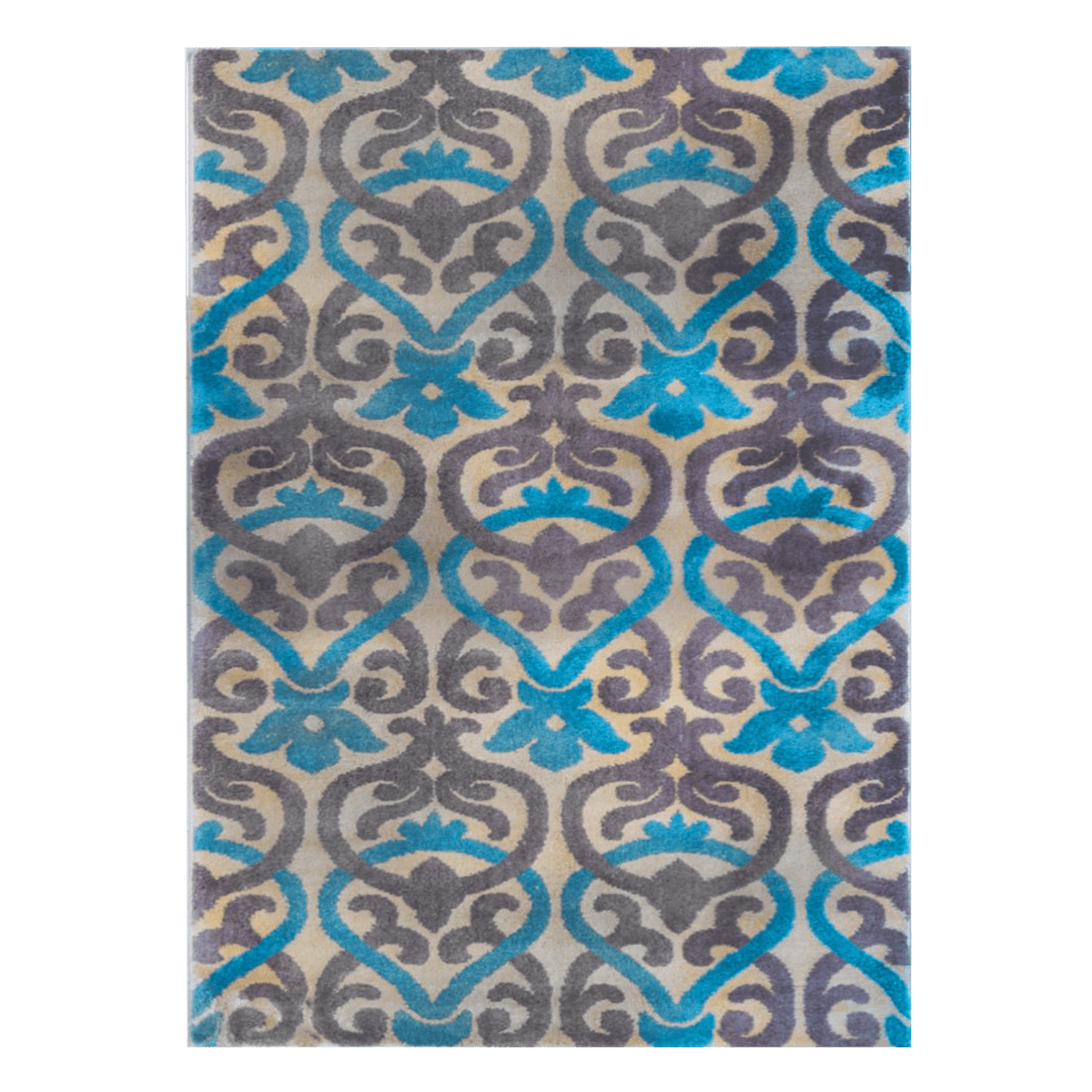 Athena Blue and Brown Area Rug — Cam Rugs