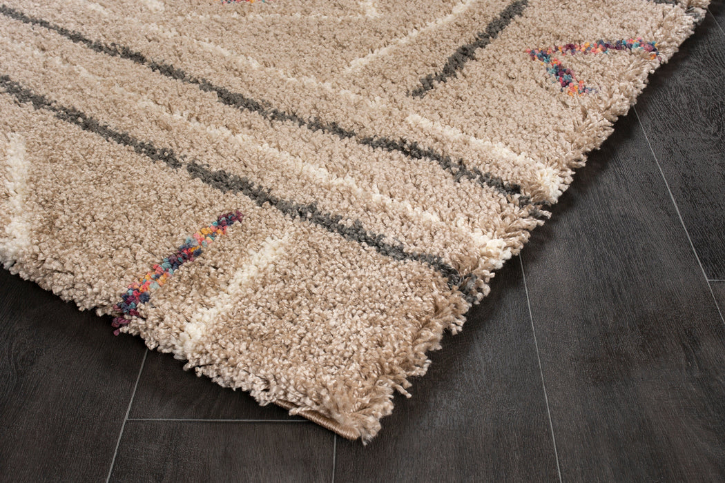 Summit Taupe Abstract Rug