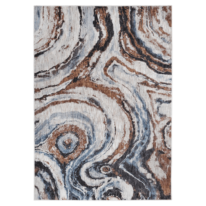 CamRugs.Ca grey marble area rug, made from recycled materials.