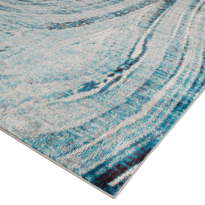 Florence Blue Marble Rug