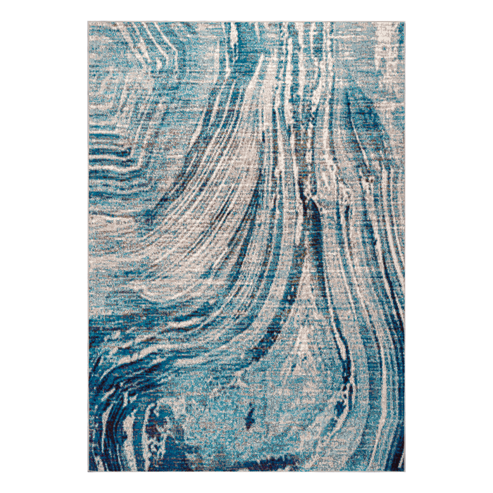 Florence Blue Marble Rug