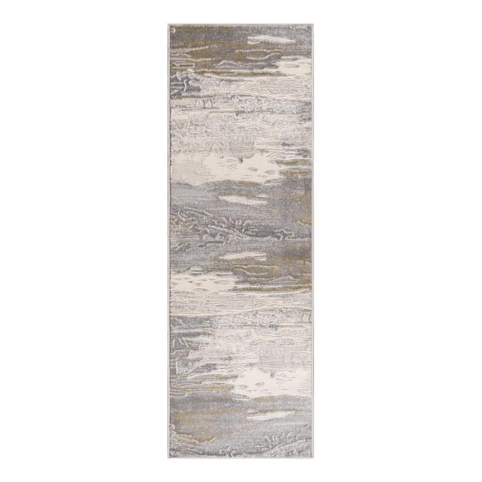 Sable Grey Beige Abstract Rug