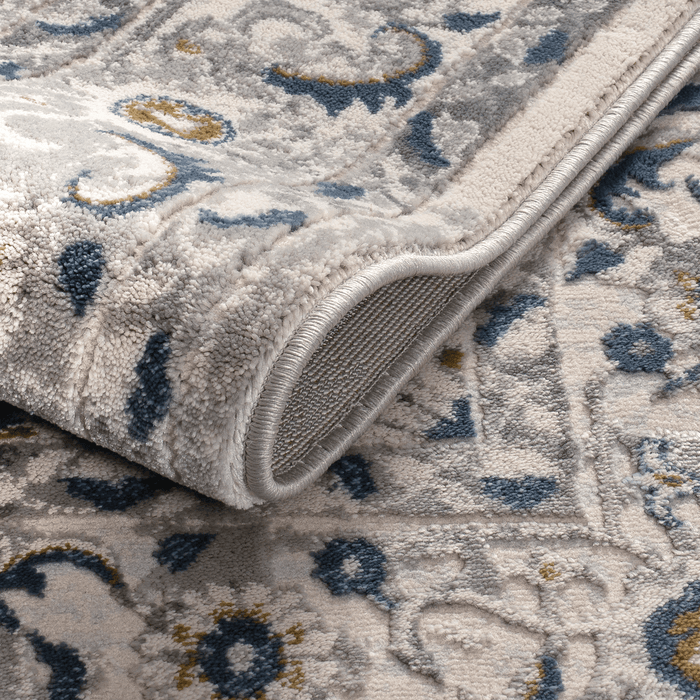 Sableye Rug Sable Grey Blue Traditional Rug — Cam Rugs