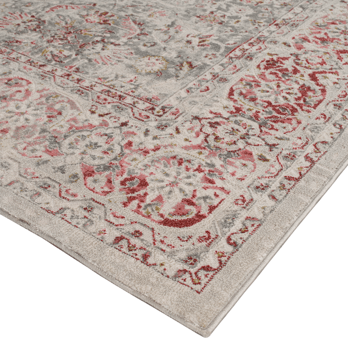 Sable Grey Red Traditional Rug