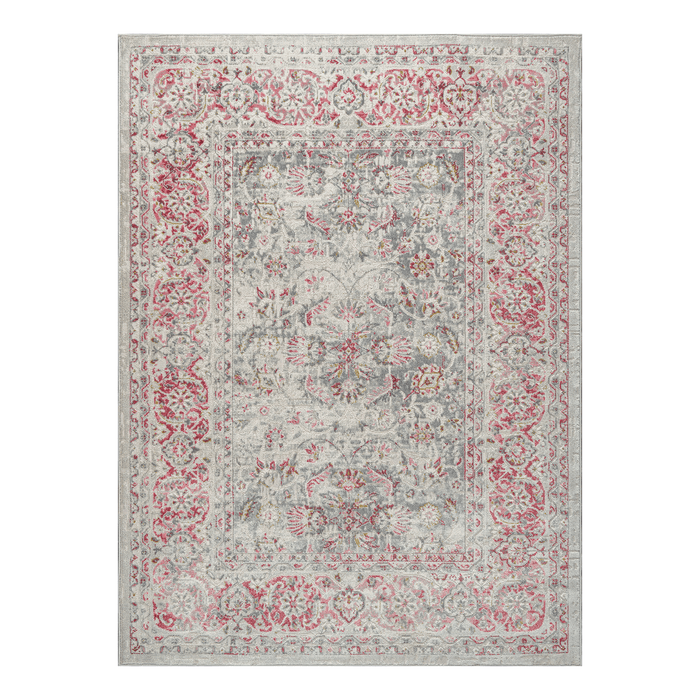 Sable Grey Red Traditional Rug